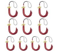 Academic Hat Tassels for Doctoral Bachelor Cap Easy Installation Graduation Hat Tassels Charm Pendant Replacement 10pcs Commencement Tassels