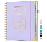 Academic Planner 2026-2027, Weekly and Monthly Hardcover Planner, July 2026 - June 2027, 8.5" x 11" A4 Large Daily Calendar Planner Book with Tabs, Spiral Yearly Agenda Organizer Notebook for School