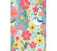 Academic Planner A5: Flowers - 5.8x8.3 In - Daily Weekly And Monthly - Horizontal Layout - Lined - Dated - 12 Months: August To July - High school - ... Boys & Girls - Teacher : Women & Men.