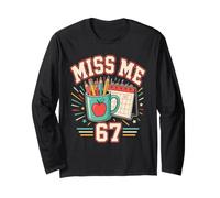 Academic Year End Countdown 67 Days Summer Break Long Sleeve T-Shirt