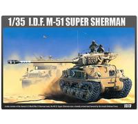 ACADEMY 1/35 Scale I.D.F MEDIUM TANK M-51 SUPER SHERMAN #13254 Plastic Model Kit