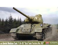 Academy 1:35 Soviet Medium Tank T-34-85 Ural Tank Factory No.183 Level 4 - 13554
