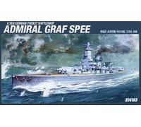 Academy 1/350 German Pocket Battleship Admiral Graf Spee Model Kit | Detailed WW