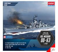 Academy 1/400 USS MISSOURI BB-63 US Battle Ship Plastic Hobby Model kit #14401