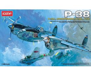 Academy 1/48 P-38 WWII Aircraft 12282 AIRCRAFT Model Kit #12282