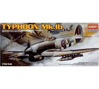 Academy 1/72 British RAF Hawker Typhoon Ib Fighter Bomber Aircraft 14+