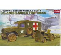 Academy 1: 72 - Wwii Us Ambulance & Towing Tractor Various