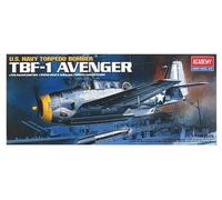 ACADEMY 12452 US Navy TBF-1 Avenger Torpedo Bomber 1:72 PLASTIC MODEL KIT