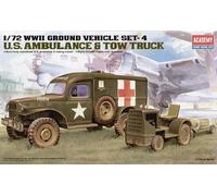 Academy 1: 72 - Wwii Us Ambulance & Towing Tractor Various