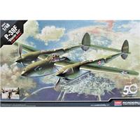 Academy 12208 P-38F Glacier Girl Military Aircraft Model Kit Scale 1:48