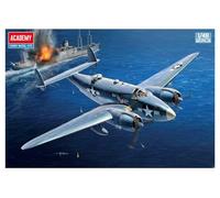 Academy 12347 1/48 US Navy PV-1 Ventura Solomon Islands Battlefield Plastic Model, Molded Color