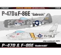 Academy 12530 P-47D & F-86E 'Gabreski' 1:72 Model Kit