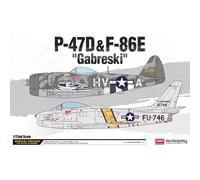 Academy 12530 P-47D & F-86E 'Gabreski' 1:72 Model Kit