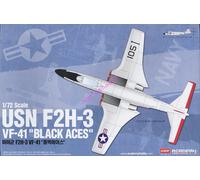ACADEMY 12548 1/72 USN F2H-3 VF-41 "Black Aces" model kit