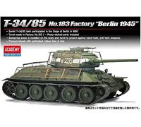 Academy #13295 1/35 T-34/85 No.183 Factory "Berlin 1945" Plastic Model Kit