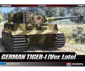 Academy #13314 1/35 German Tiger I "Late Version" Plastic Model Kit -Iconic WWII