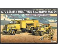 Academy 13401 1/72 German Fuel Truck & Schwimmwagen Plastic Model Kit | Academy 13401 is a 1/72 scale plastic model kit of the German Fuel Truck & Schwimmwagen.