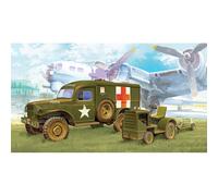 Academy 13403 WWII US Ambulance & Towing Tractor 1:72 Model Kit