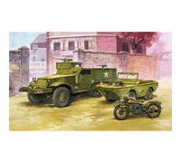 Academy M3 U.S. Half Track & 1/4t Amphibian Vehicle 1:72