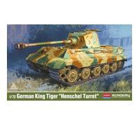 Academy 13423 German King Tiger Henschel Turret 1944/45 1:72 Tank Model Kit