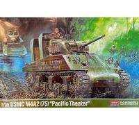 Academy 1:35 USMC M4A2 Sherman (75mm) 'Pacific Theater' Skill Level 4 - 13562