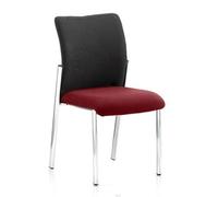 academy black back visitor chair in ginseng chilli no arms