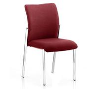 academy fabric back visitor chair in ginseng chilli no arms