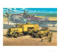 Academy Ground Vehicle Series 1/72 Scale Model Kit WWII Cargo Trucks US German