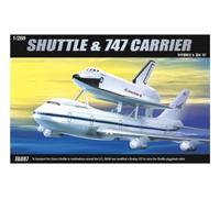 Academy Hobby 1/288 Scale Space Shuttle & 747 Carrier Aircraft Plastic Model Kit #12708