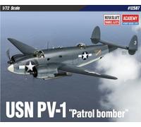 Academy Hobby 1/72 USN PV-1 “Patrol Bomber” Aircraft Plastic Model Kit #12587