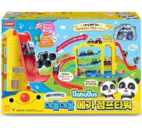 아카데미 Academy Hobby BabyBus Mega Jump Tower Playset - Rolling Car Track with 360° Jump & Slide, Educational Toy for Kids