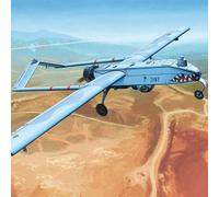 아카데미 Academy Hobby Model Kit - 1/35 RQ-7B UAV with Cartograf Decals & Figures, U.S. Army Tactical Drone