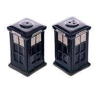 Academy London Police Box Tardis Blue Salt & Pepper Shaker Cruet Set