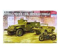 Academy M3 U.S. Half Track & 1/4t Amphibian Vehicle 1:72