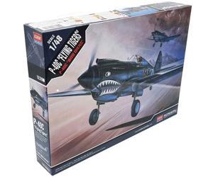 Academy P 40C Flying Tigers Military Aircraft Plastic Model Kit 12280 Scale 1:48