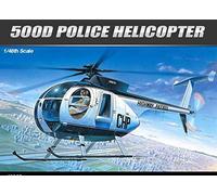 Academy Police Helicopter Model, Hughes 500D, 1:48
