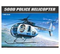 Academy Police Helicopter Model, Hughes 500D, 1:48