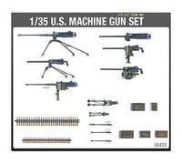 Academy US WW-II Machine Gun Set 1:35 Model Kit, 1:35 Scale, Adults, False
