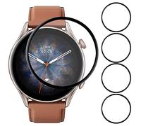 Acadeny [4pcs Screen Protector Compatible with Amazfit GTR 3 Pro, Scratch Resistant, Touch Sensitive, Bubble Free, Easy Application, Frosted Film, Full Coverage (Without Glass)