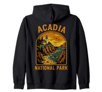 Acadia National Park Maine Est 1916 Hiking Mens Womens Kids Zip Hoodie