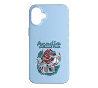 Acadia National Park Maine Lobster Lighthouse Coastal Travel Case for iPhone 16 Plus