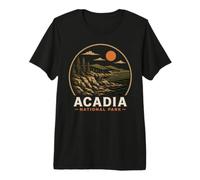Acadia National Park Maine Retro Vintage Hiking Camping Premium T-Shirt