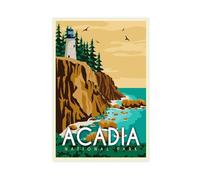 Acadia National Park Poster Nature Posters Wall Art Vintage Travel Posters For Dorm Decor, Nature Wall Art For Room Decor