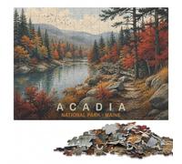 Acadia National Park Wooden Adult Jigsaw Puzzle 500 Pieces | Puzzle for Adults - sorting by colour, shape or image area in spare time.