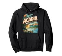Acadia National Parks Nature Hiking with US Maine Outdoors Pullover Hoodie