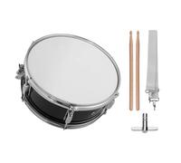 ACAGALA 12-Inch Snare Drum with Drumsticks, Shoulder Strap, Drum Key - Portable, Durable, Ideal for Beginners - Black