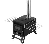 ACAGALA Outdoor Camping Wood-burning Stove Firewood Burner Stainless Steel Foldable Heater with Tent Fire Window Patio Fireplace Campfire Cooking Ideal for Picnics