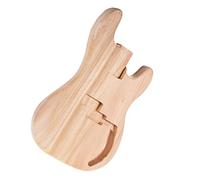 ACAGALA PB-T02 Unfinished Bass Guitar Body - Solid Sycamore Wood Blank for PB Style DIY Builds, Pre-Drilled & Polished Luthier Project | Custom Bass Guitar Parts & Gift