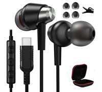 ACAGET USB C Headphones for Samsung A17 A16 A26 for iPhone 17 Air 16e 16 15, Type C Earphone Wired for Google 10 9a, C Port Headphones with Microphone for Samsung S25 Z Flip Fold 7 6 A56 A35 S23 FE