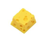 Acahhotxx Handmade Resin Keycap for MX Switch Mechanical Keyboard for Key Chesse Cake Individuality for Key Cap Cheese Keycap, Yellow